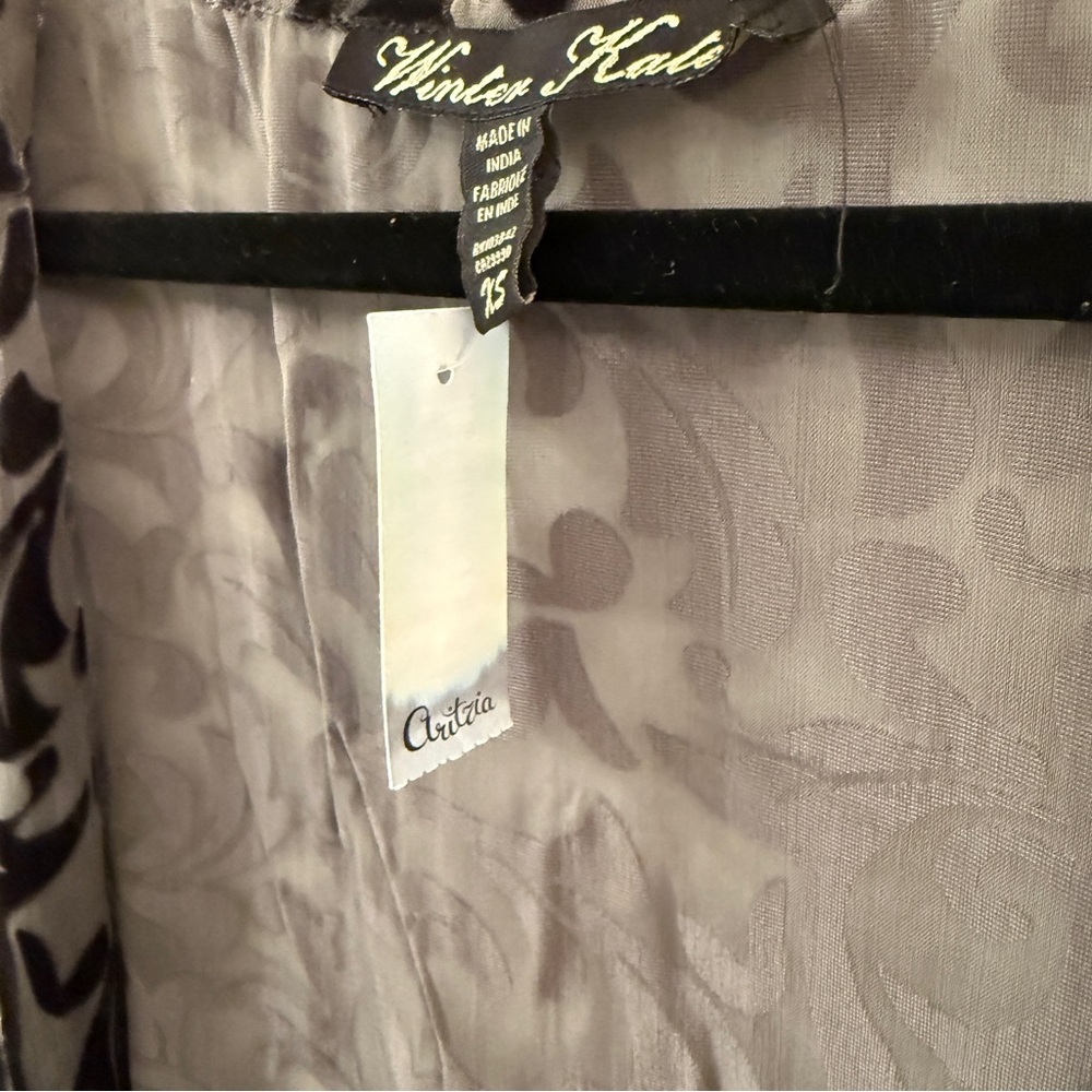 Olive Silk Sheer Kimono by Winter Kate - Picture 8 of 8